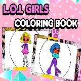 L.O.L OMG Girls Coloring Book